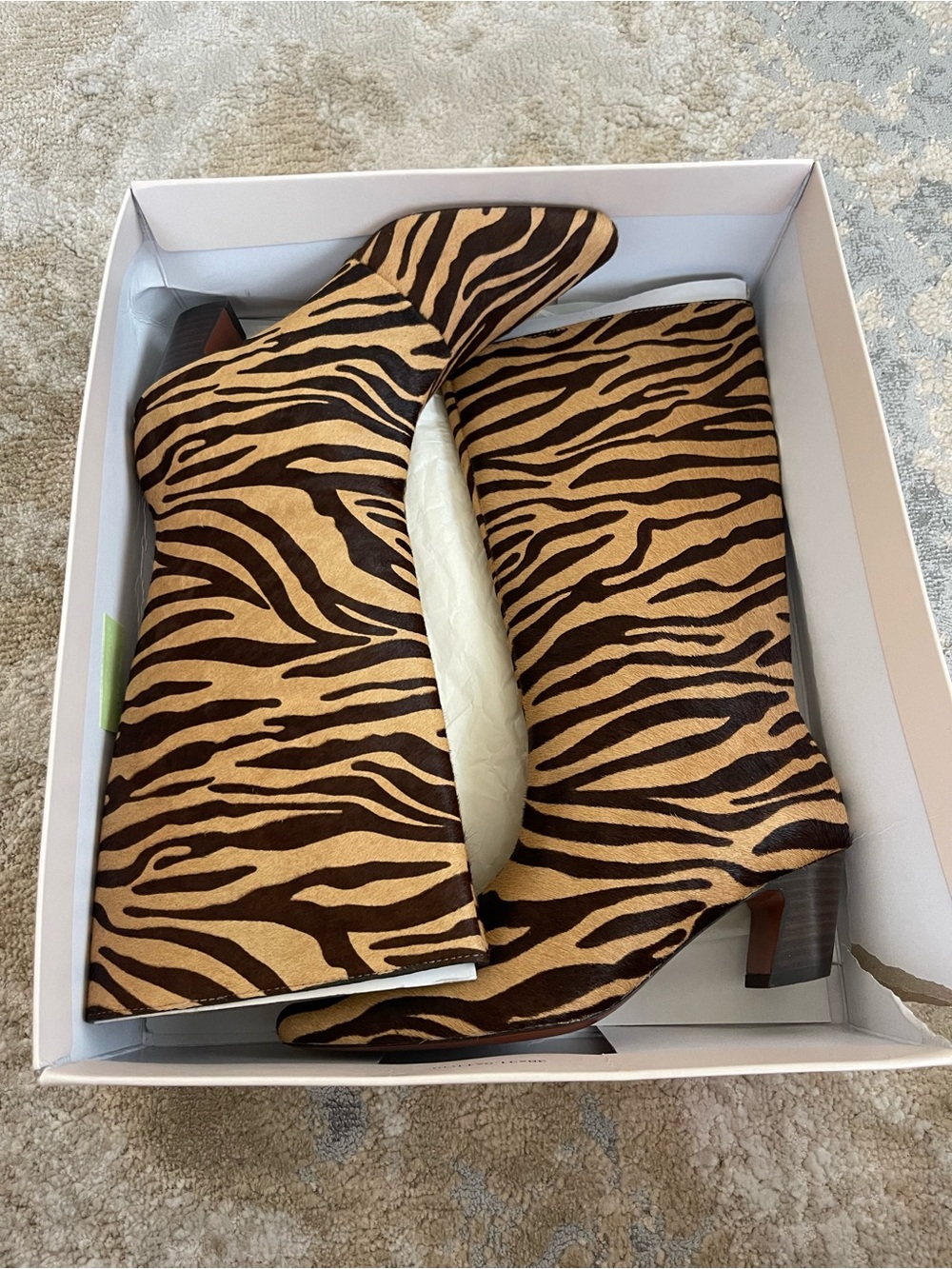 Loeffler Randall zebra boots